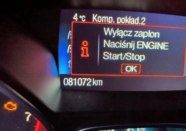 Ford Kuga cena 75900 przebieg: 81072, rok produkcji 2017 z Rzeszów małe 191